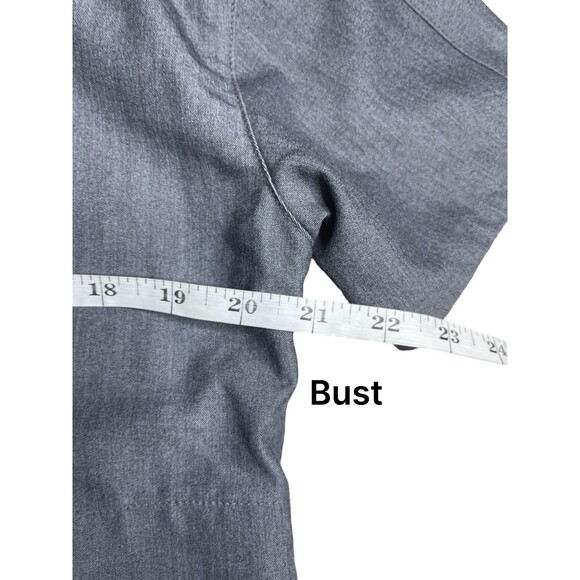 Figs Mua Pintuck Scrub Set Women Gray Technical Collection Top & Bottom size XXS - Picture 4 of 16